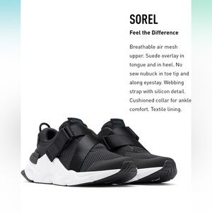 Sorel Women's Kinetic RNEGD Strap Shoes Sz 8.5 NWOT